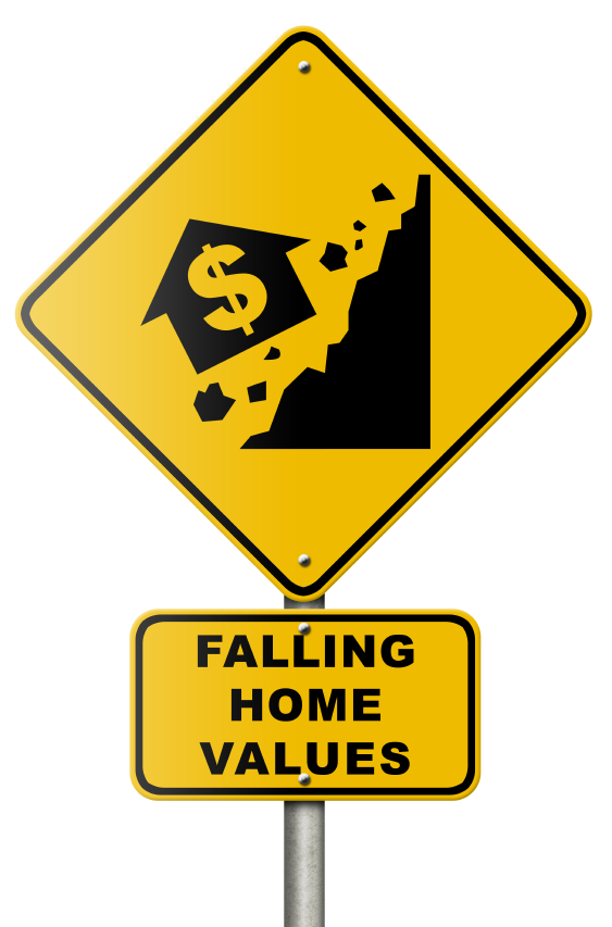 Falling Home Prices Sign