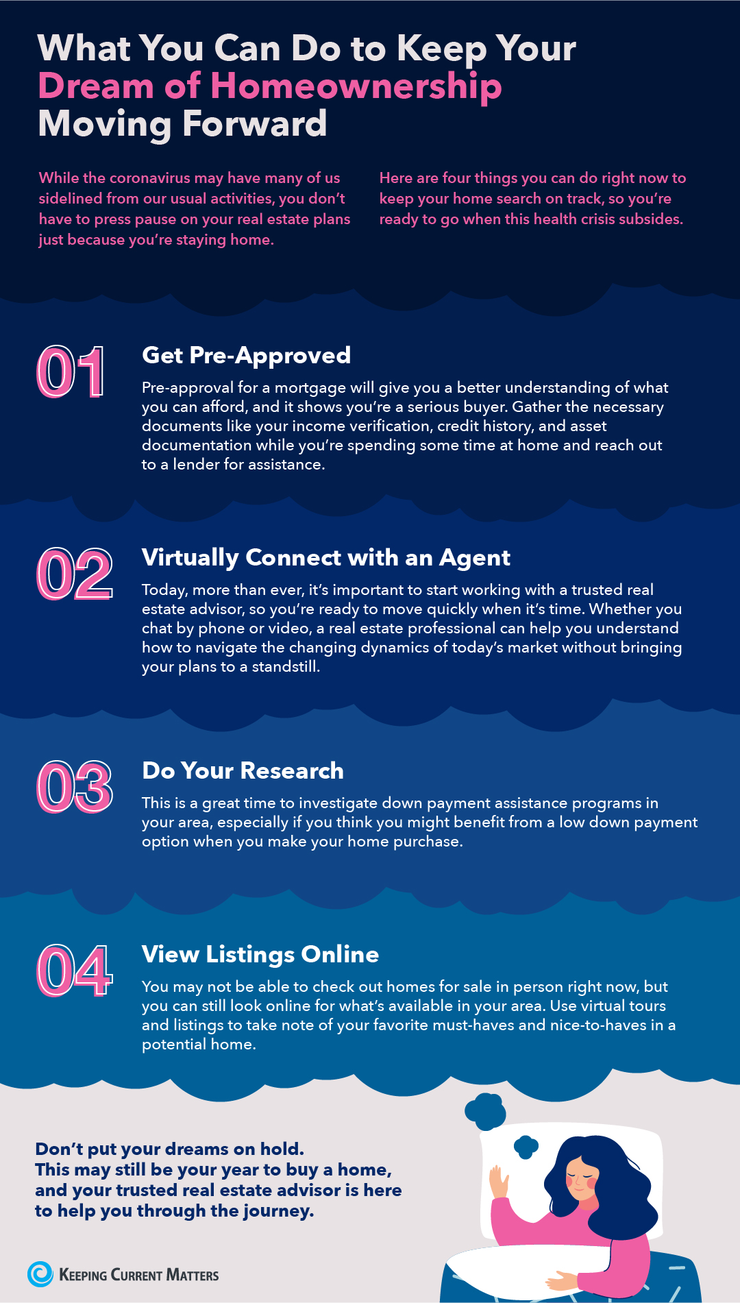 What You Can Do to Keep Your Dream of Homeownership Moving Forward [INFOGRAPHIC] | Keeping Current Matters