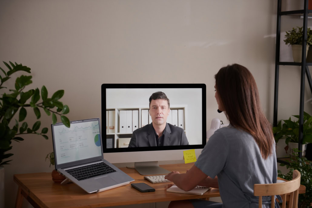 Businesswoman Working from Home